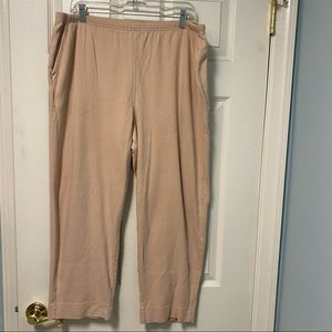 Blair Women’s PXL Lt Khaki Cotten blend pull on elastic waist pants w/pockets